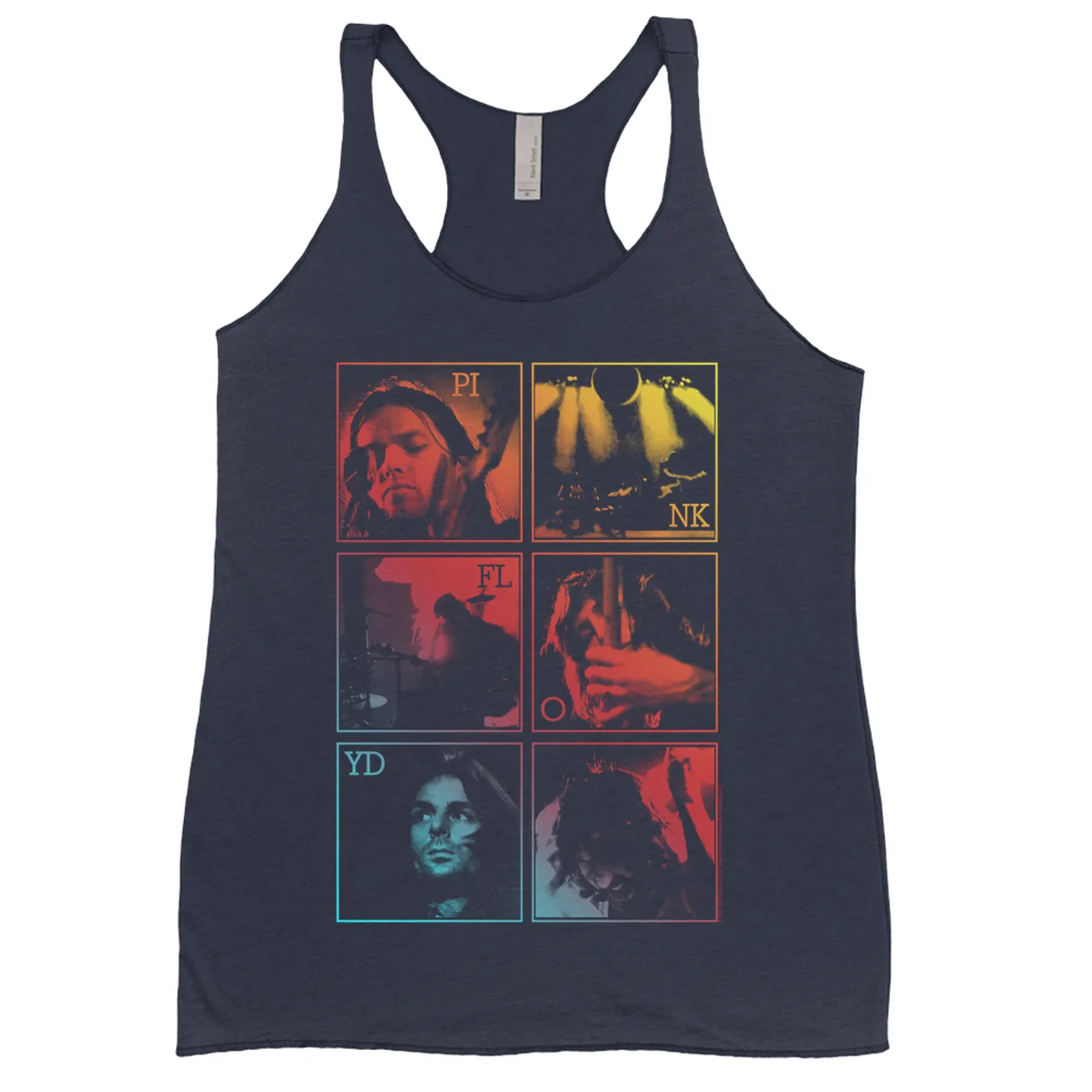 Pink Floyd Ladies' Tank Top | Dark Side Of The Moon Live Group Ombre Image (Merchbar Exclusive) Pink Floyd Shirt