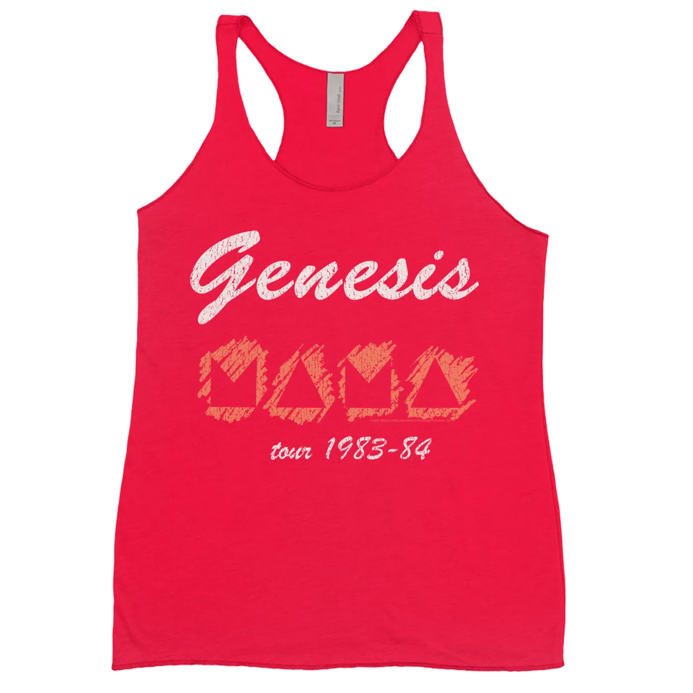 Genesis Ladies' Tank Top | Mama Tour 1983-84 Image Distressed Genesis Shirt