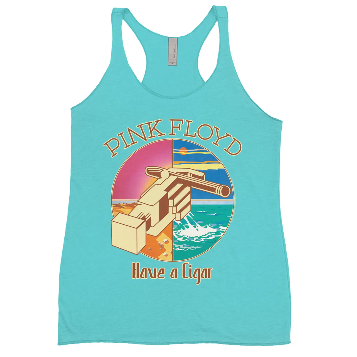 Pink Floyd Ladies' Tank Top | Have A Cigar Singles Album Design Pink Floyd Shirt