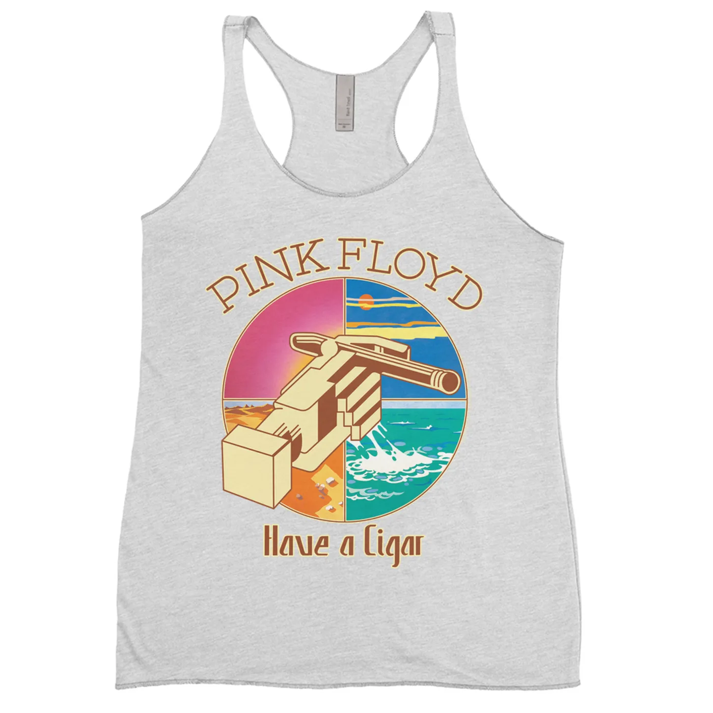 Pink Floyd Ladies' Tank Top | Have A Cigar Singles Album Design Pink Floyd Shirt