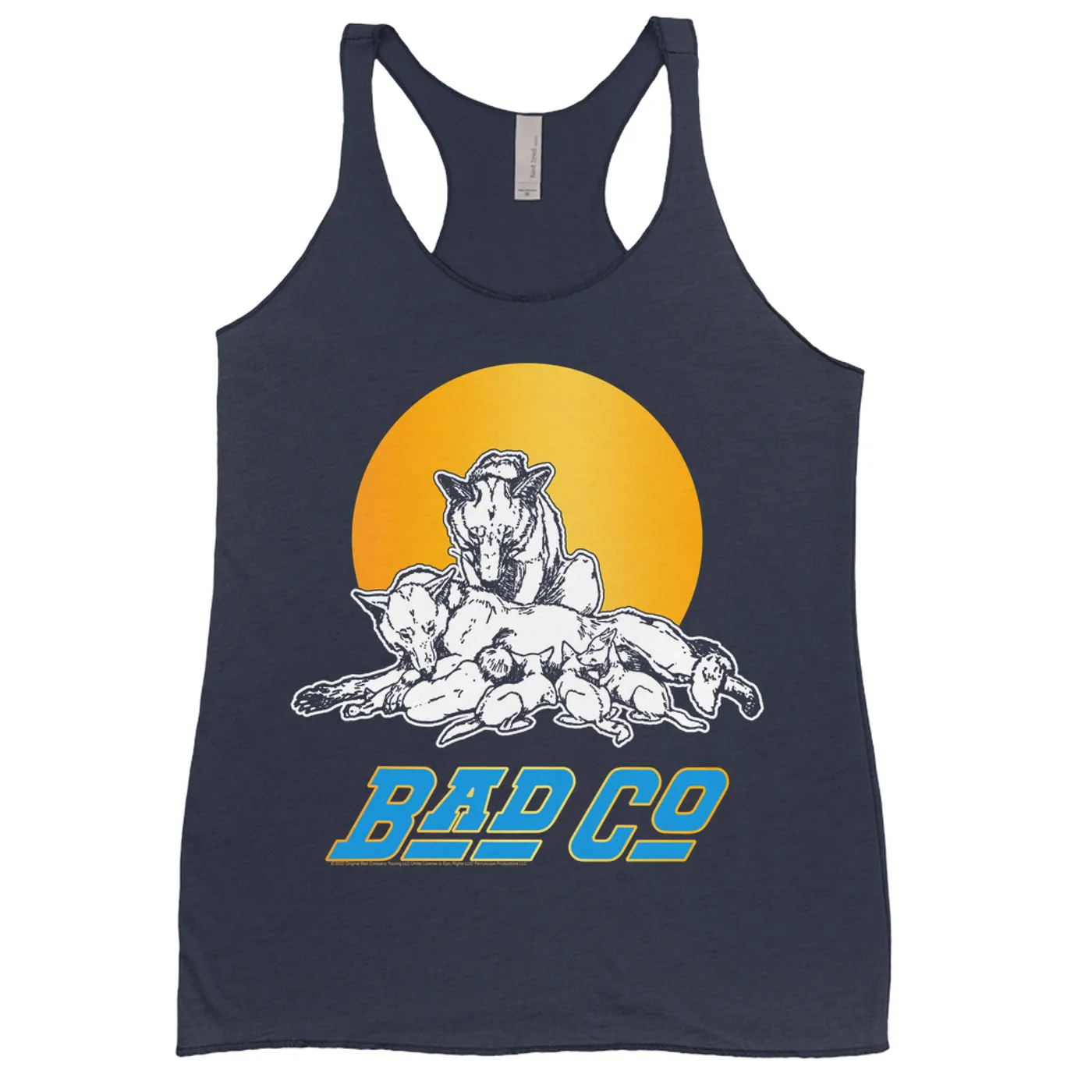 Bad Company Ladies' Tank Top | Run With The Pack Retro Sun Bad Company Shirt