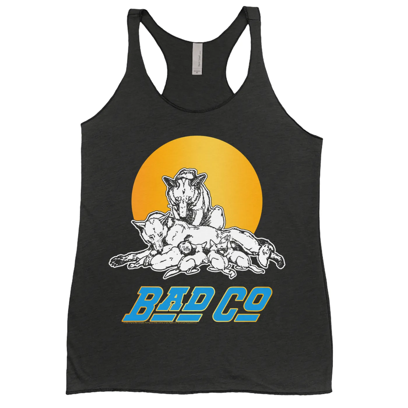 Bad Company Ladies' Tank Top | Run With The Pack Retro Sun Bad Company Shirt