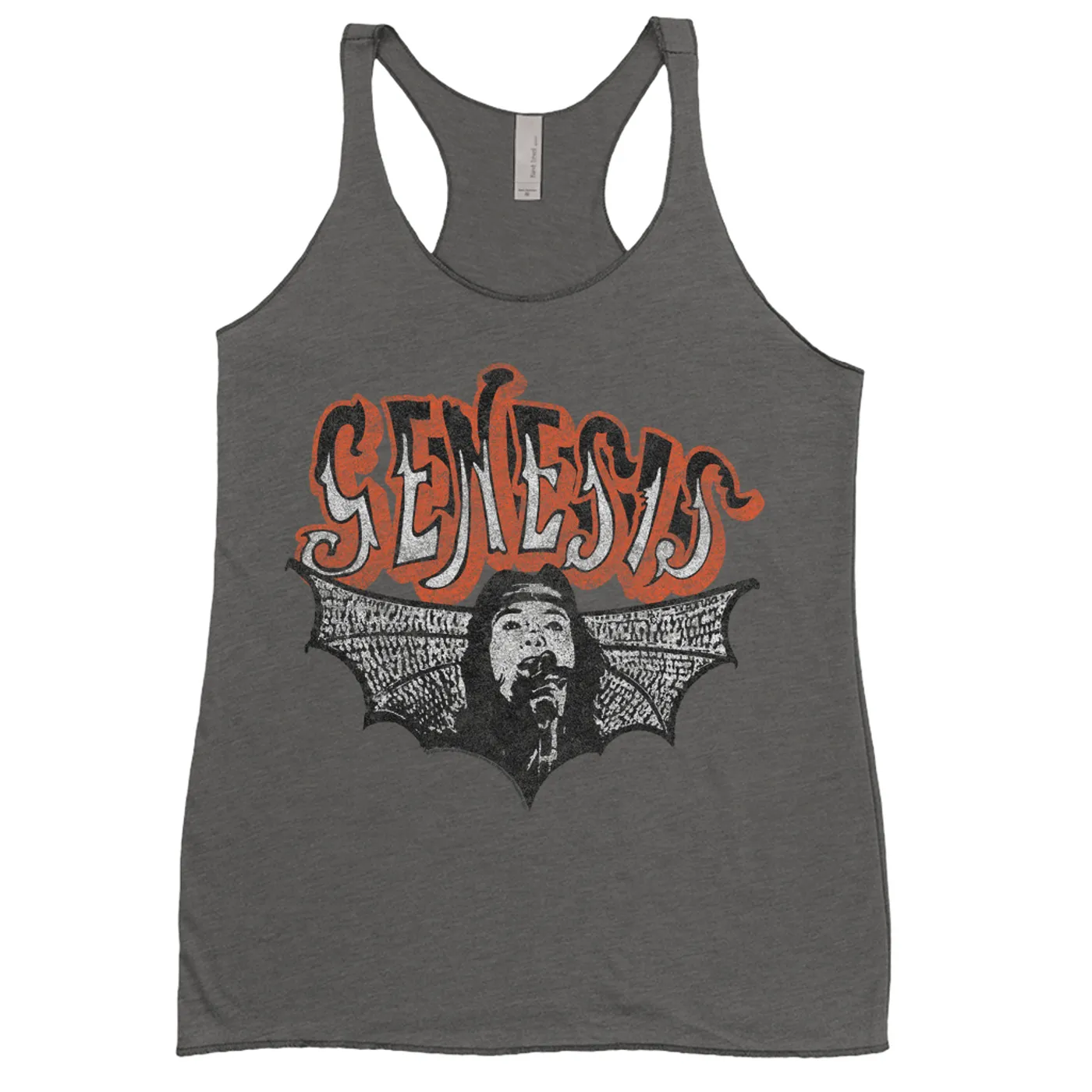 Genesis Ladies' Tank Top | Logo With Wings Image Distressed Genesis Shirt
