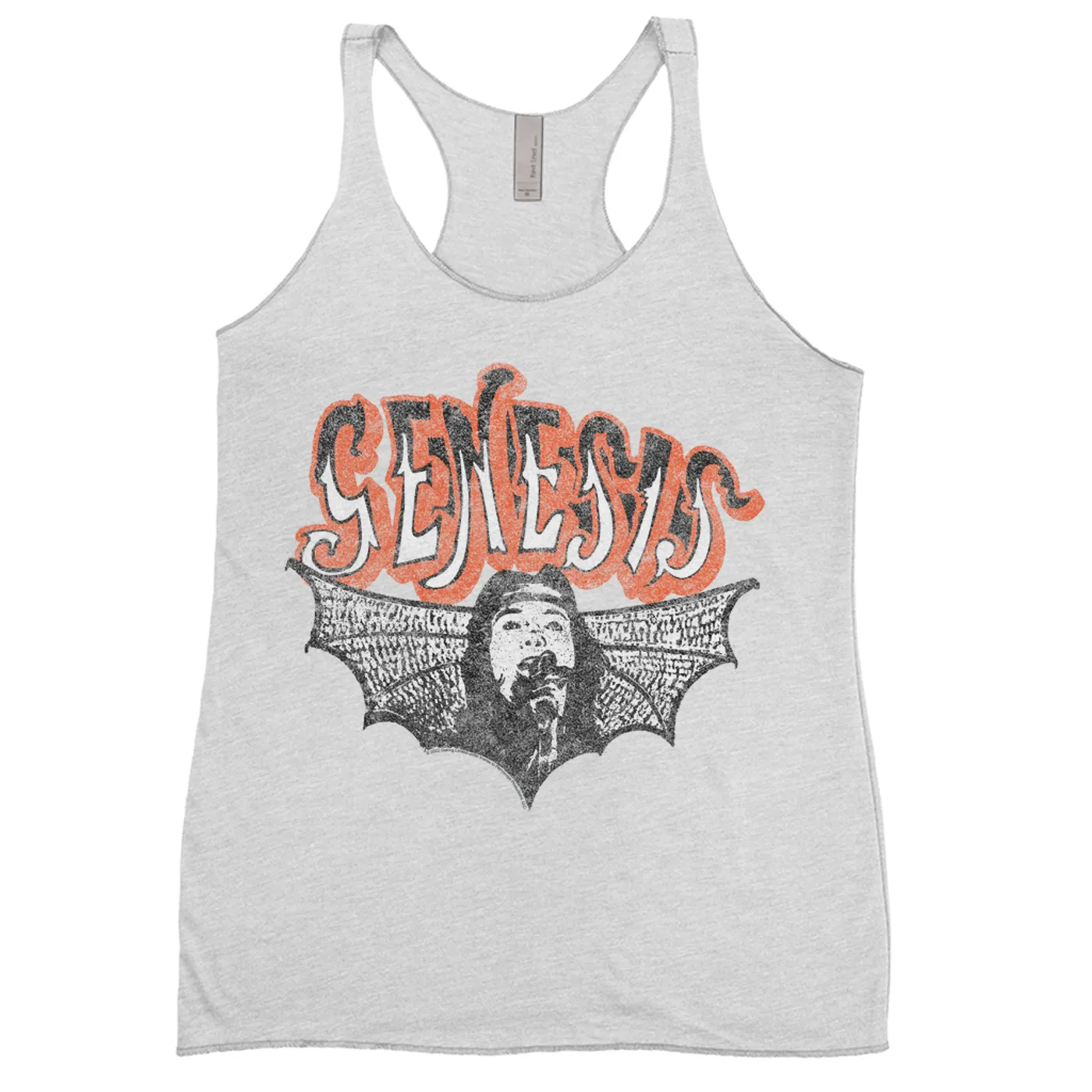 Genesis Ladies' Tank Top | Logo With Wings Image Distressed Genesis Shirt