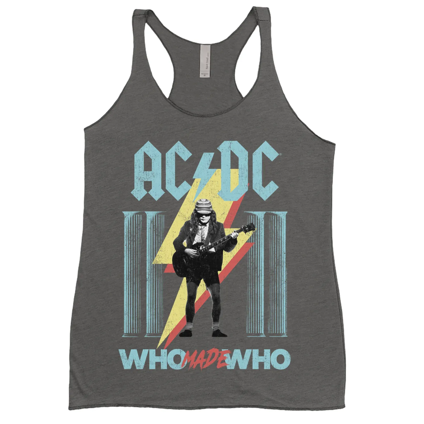 AC/DC Ladies' Tank Top | Pastel Who Made Who ACDC Shirt