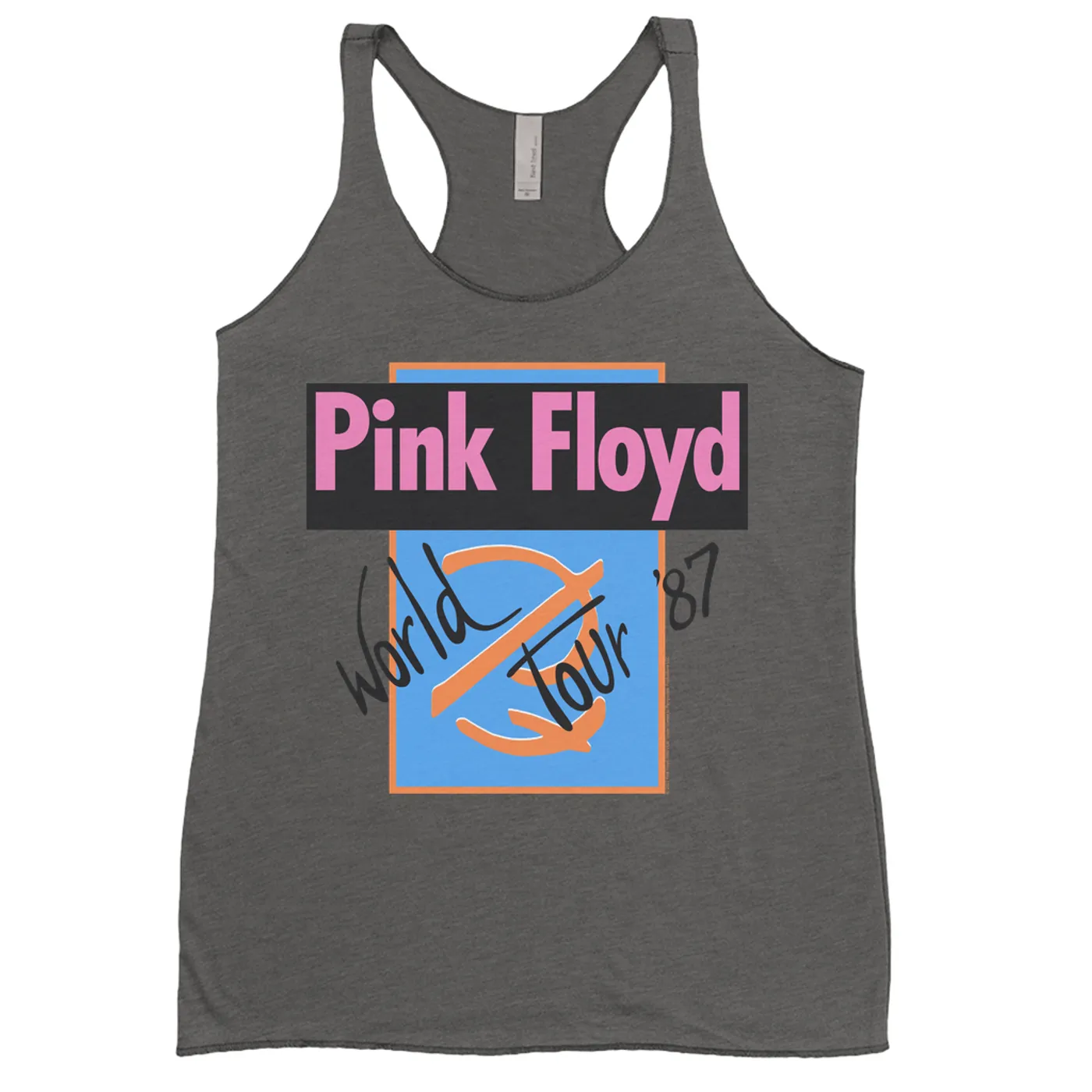 Pink Floyd Ladies' Tank Top | World Tour '87 Logo Pink Floyd Shirt