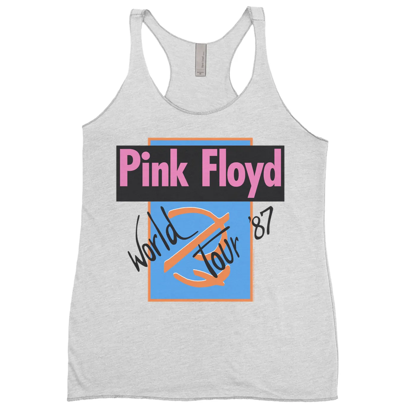 Pink Floyd Ladies' Tank Top | World Tour '87 Logo Pink Floyd Shirt