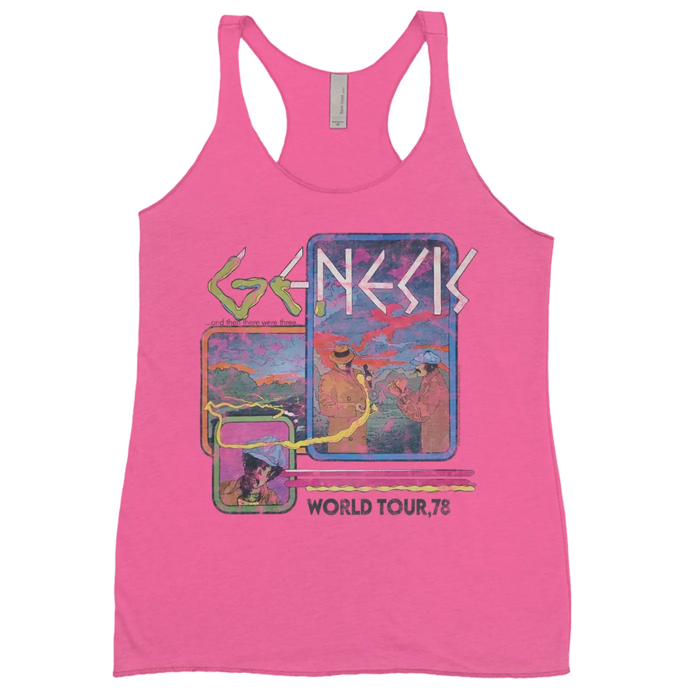 Genesis Ladies' Tank Top | And Then There Were Three '78 World Tour Distressed Genesis Shirt