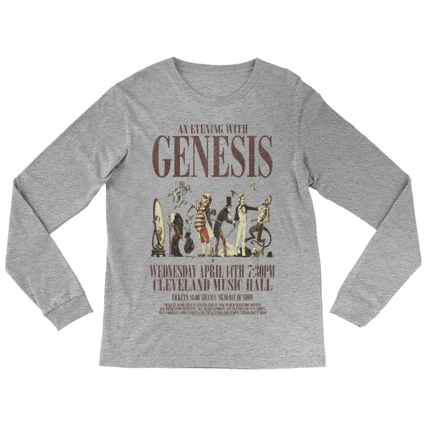 Genesis Long Sleeve Shirt | Cleveland Music Hall Concert Genesis Shirt