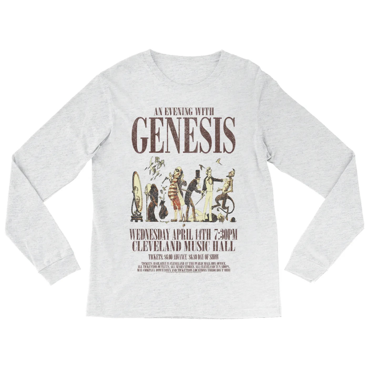 Genesis Long Sleeve Shirt | Cleveland Music Hall Concert Genesis Shirt