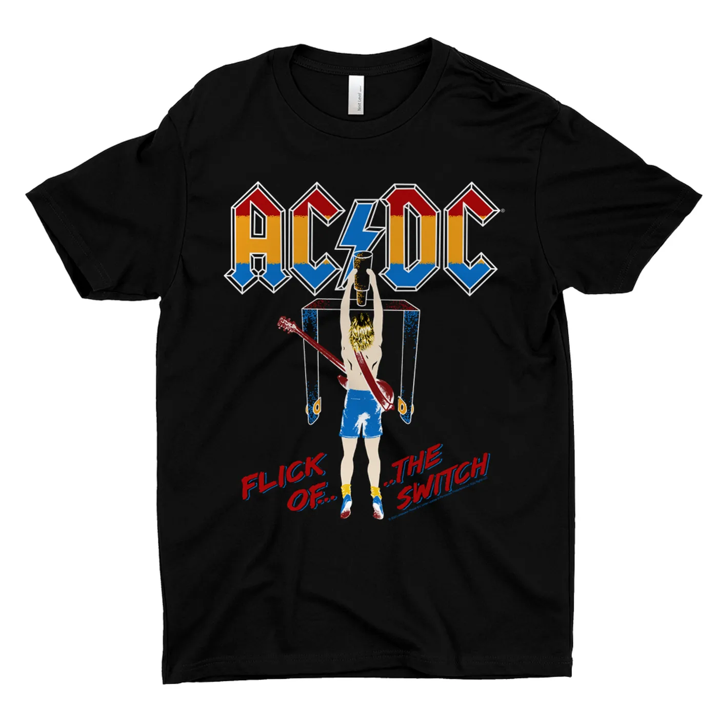 AC/DC T-Shirt | Colorful Flick Of The Switch ACDC Shirt (Merchbar Exclusive)
