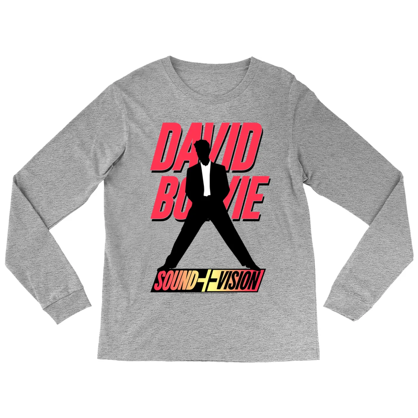 David Bowie Long Sleeve Shirt | Neon 1991 Euro Vision Design (Merchbar Exclusive) David Bowie Shirt