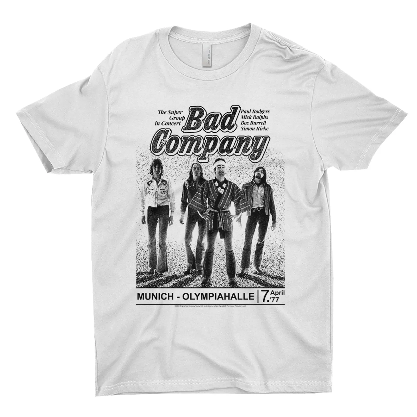 Bad Company T-Shirt | Munich Live In Concert 1977 Bad Company Shirt