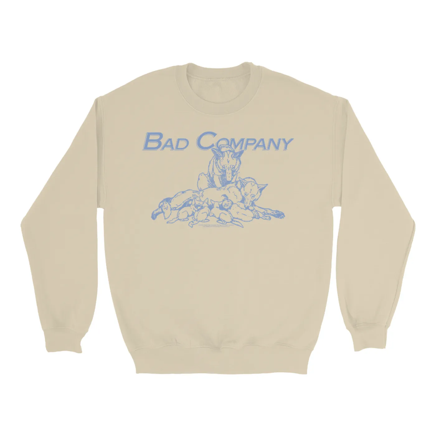 Bad Company Sweatshirt | Run With The Pack Slate Blue Image (Merchbar Exclusive) Bad Company Sweatshirt
