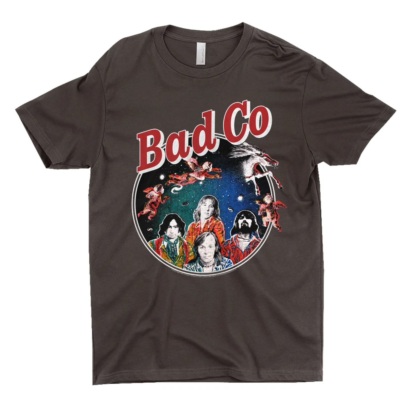 Bad Company T-Shirt | Bad Company Angels Distressed Image Bad Company Shirt