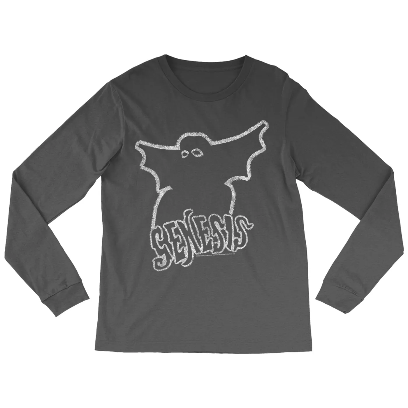 Genesis Long Sleeve Shirt | Band Logo With Ghost Distressed Genesis Shirt