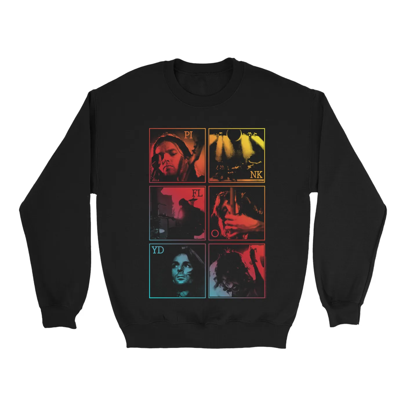 Pink Floyd Sweatshirt | Dark Side Of The Moon Live Group Ombre Image (Merchbar Exclusive) Pink Floyd Sweatshirt