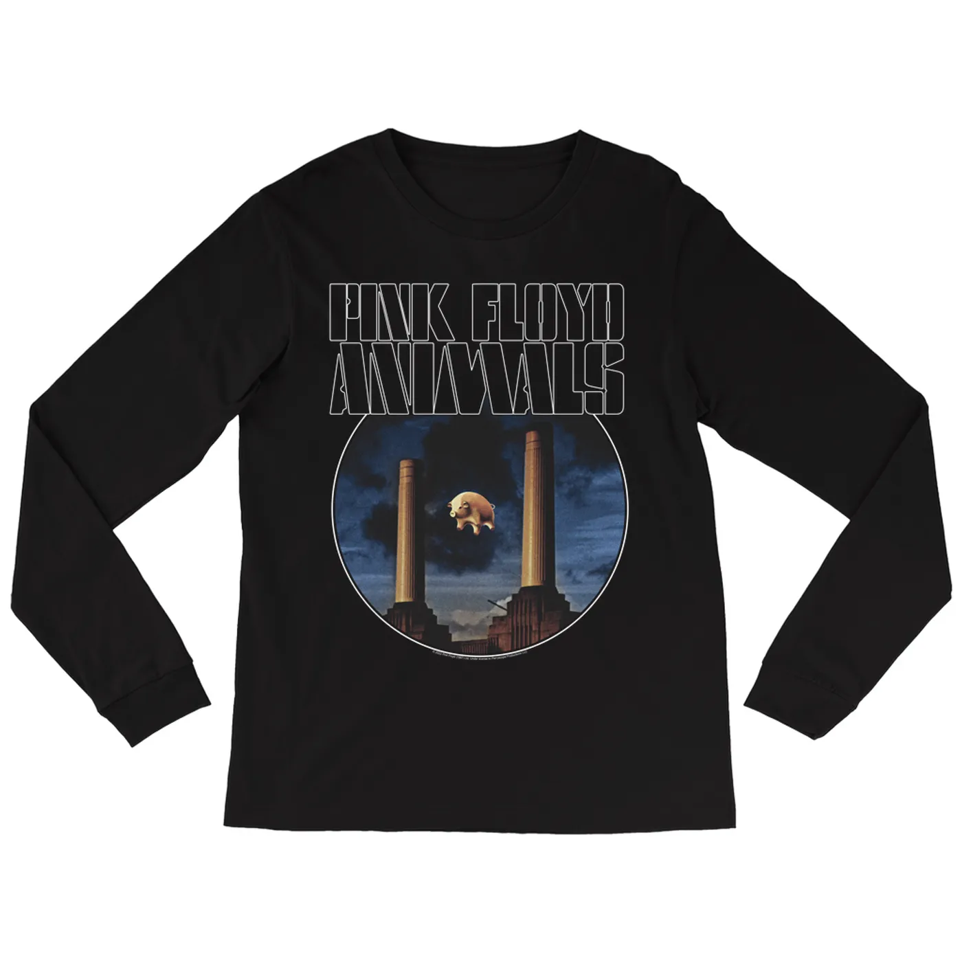 Pink Floyd Long Sleeve Shirt | Animals Album Blue Image Pink Floyd Shirt (Merchbar Exclusive)