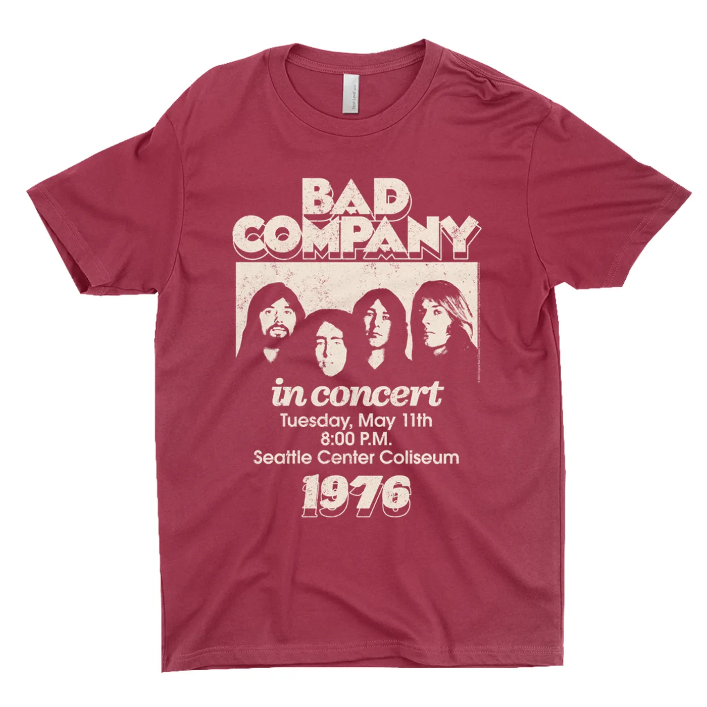 Bad Company T-Shirt | Live In Concert Seattle Center 1976 Bad Company Shirt