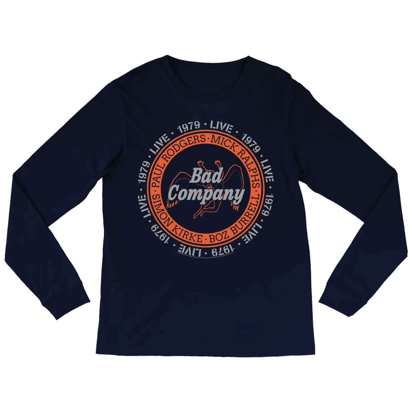 Bad Company Long Sleeve Shirt | Live In Concert 1979 Bad Company Shirt