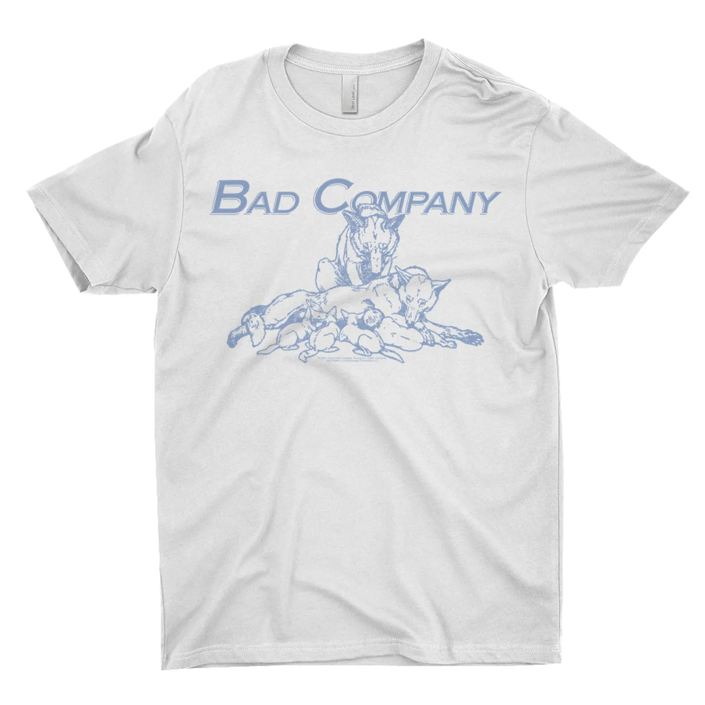 Bad Company T-Shirt | Run With The Pack Slate Blue Image (Merchbar Exclusive) Bad Company Shirt