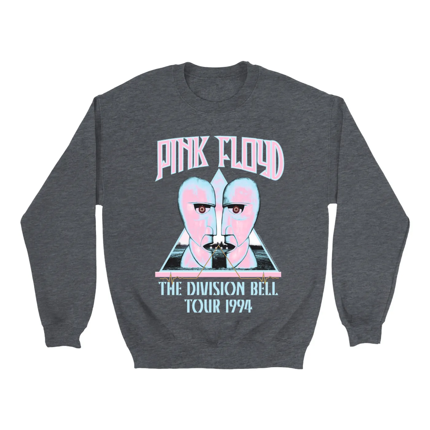 Pink Floyd Sweatshirt | Colorful Division Bell 1994 Tour Design Pink Floyd Sweatshirt (Merchbar Exclusive)