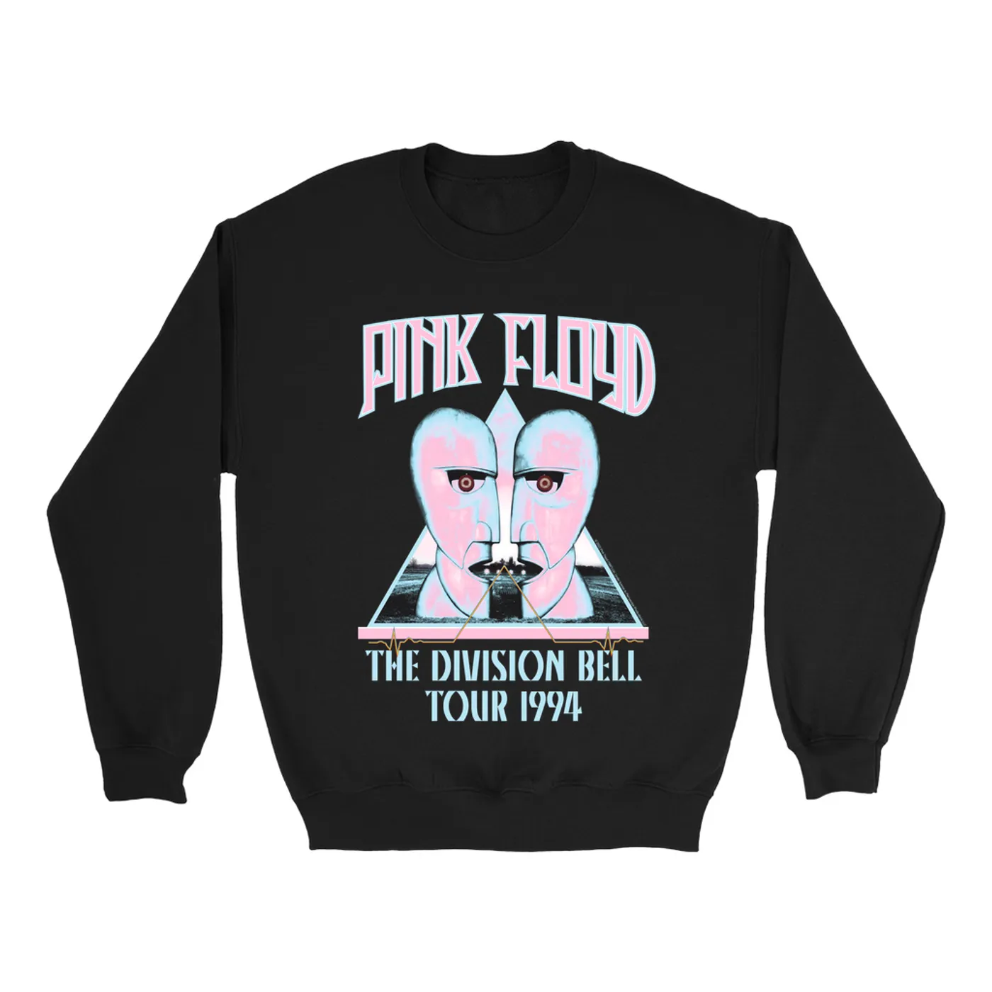 Pink Floyd Sweatshirt | Colorful Division Bell 1994 Tour Design Pink Floyd Sweatshirt (Merchbar Exclusive)