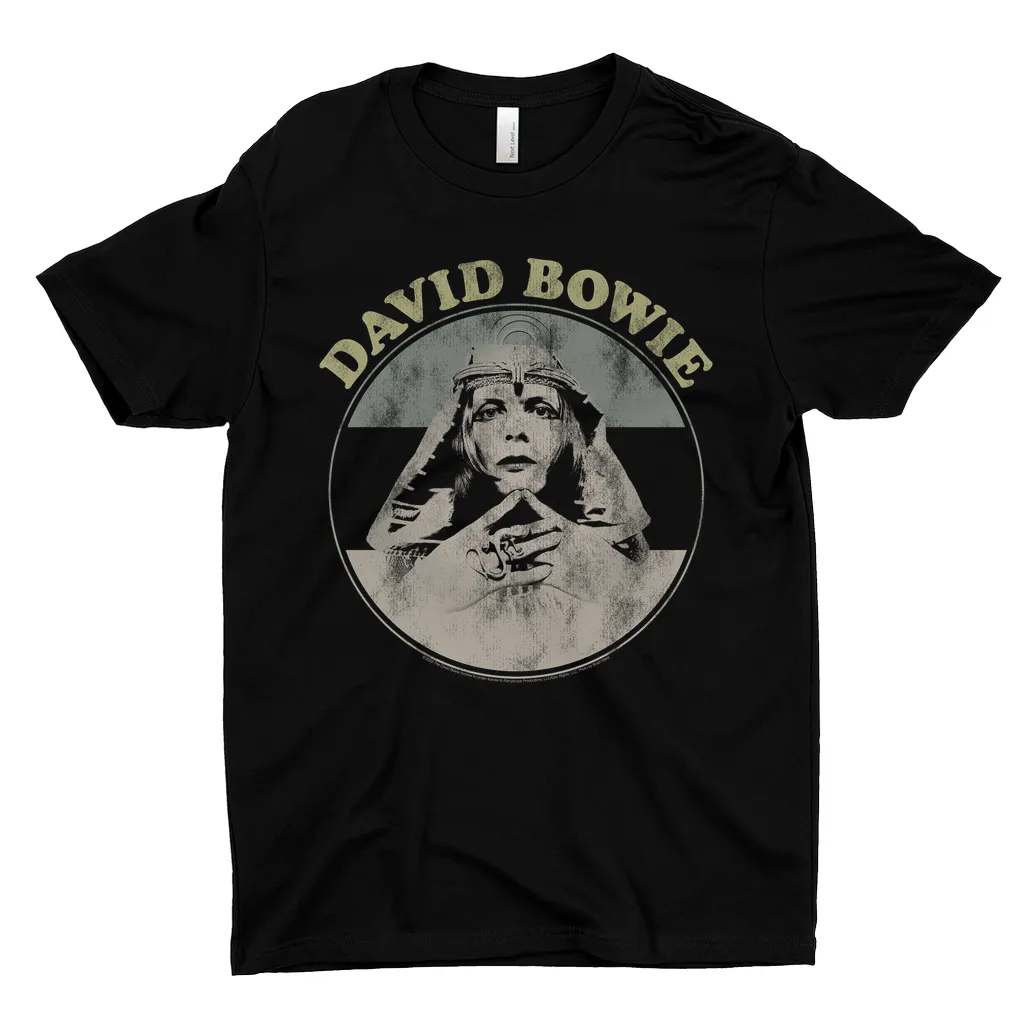 T-Shirt | Pastel Bowie Sphinx Image Distressed Shirt