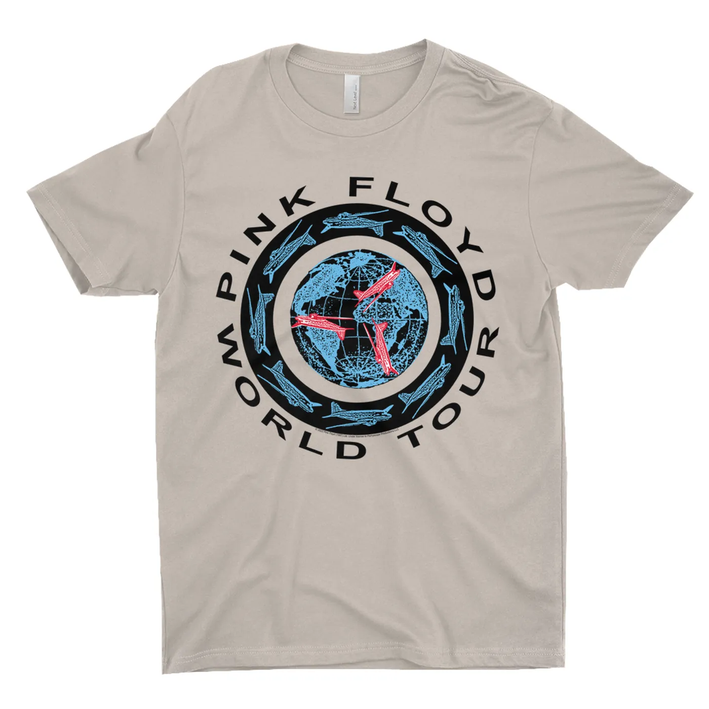 Pink Floyd T-Shirt | World Tour 1987 Circular Logo Pink Floyd Shirt