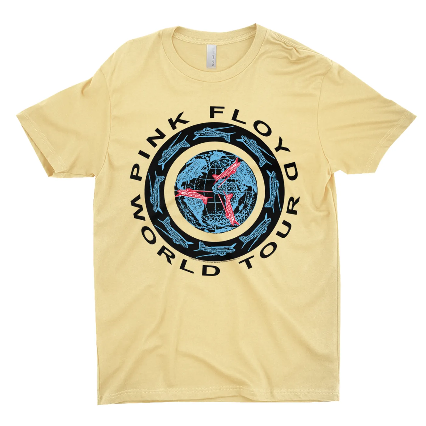 Pink Floyd T-Shirt | World Tour 1987 Circular Logo Pink Floyd Shirt