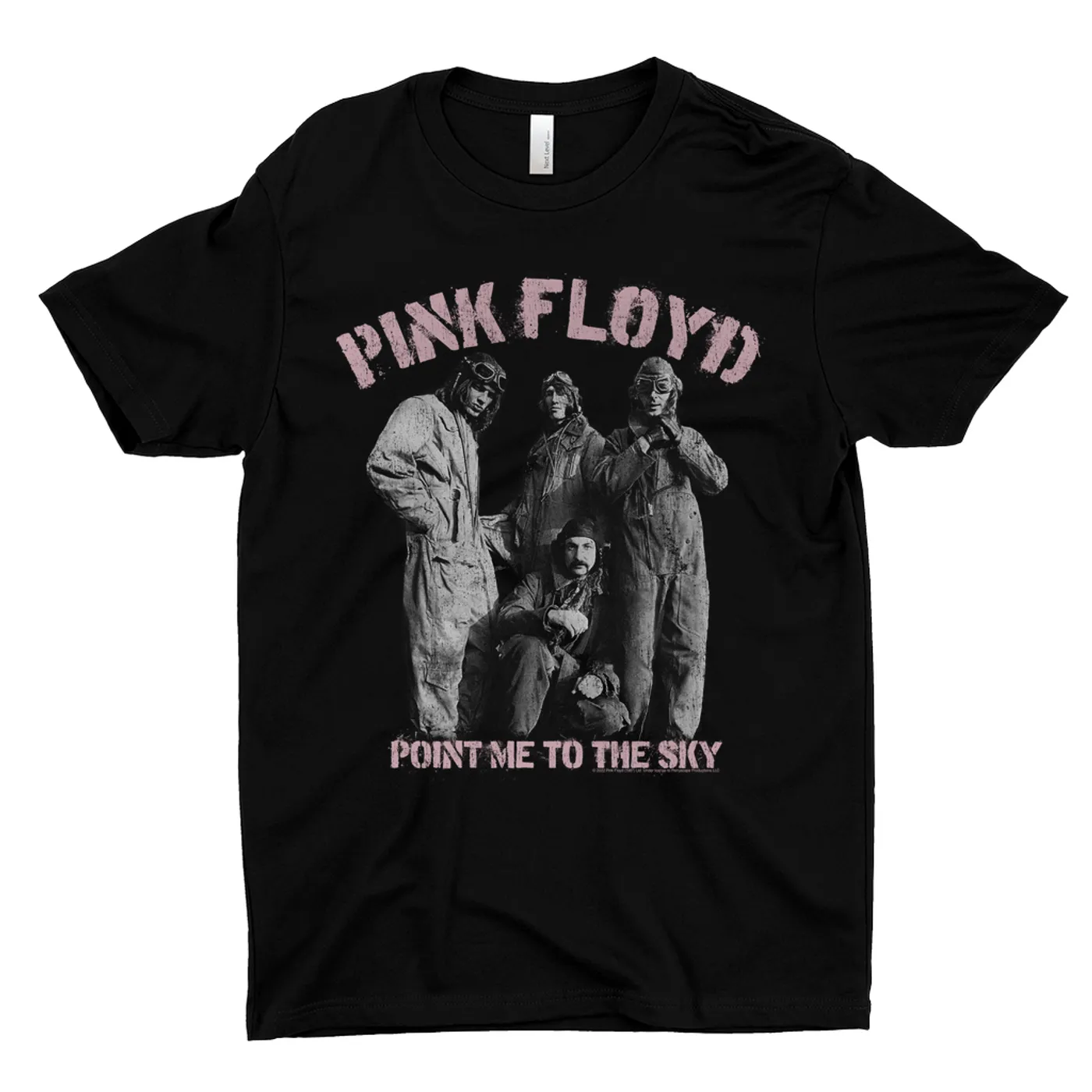 Pink Floyd T-Shirt | Point Me To The Sky Pink Design Distressed (Merchbar Exclusive) Pink Floyd Shirt