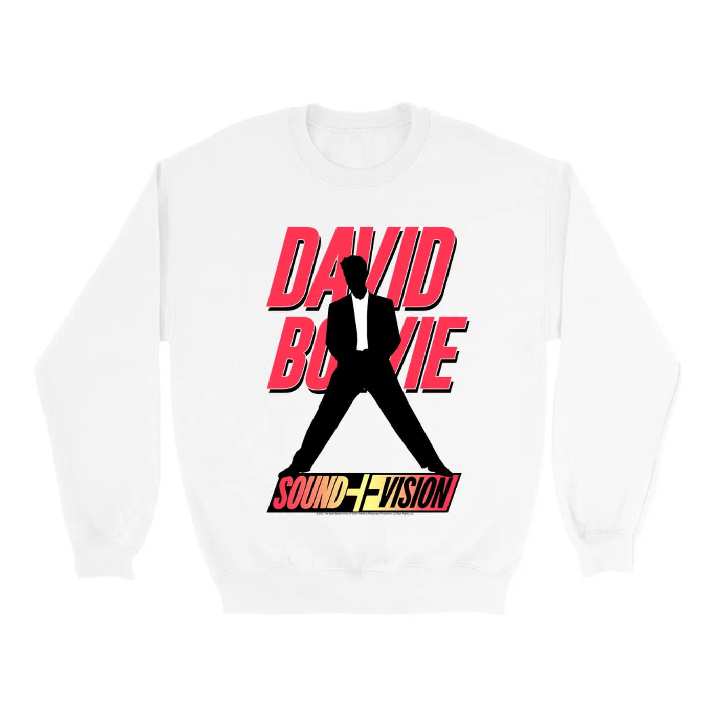 David Bowie Sweatshirt | Neon 1991 Euro Vision Design (Merchbar Exclusive) David Bowie Sweatshirt