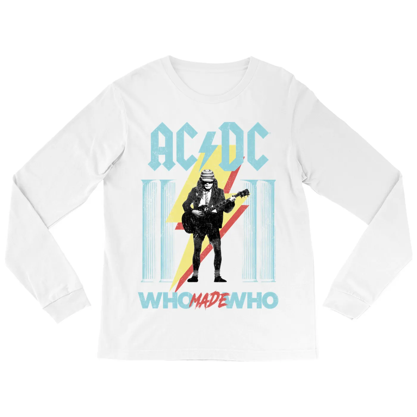 AC/DC Long Sleeve Shirt | Pastel Who Made Who ACDC Shirt