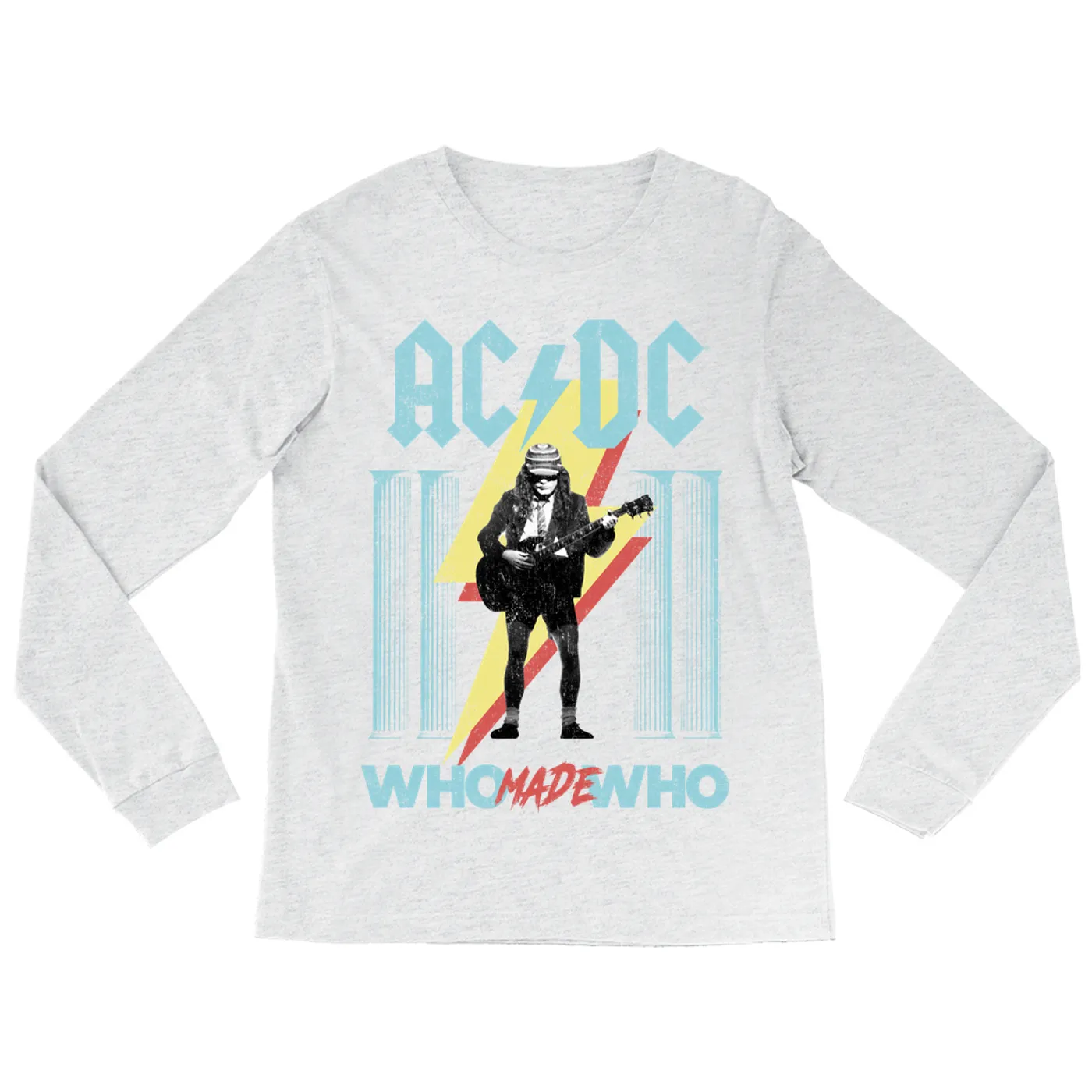 AC/DC Long Sleeve Shirt | Pastel Who Made Who ACDC Shirt