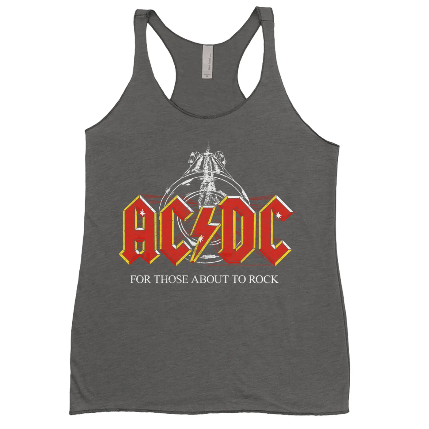 AC/DC Ladies' Tank Top | For Those About To Rock Cannon Shot Distressed ACDC Shirt
