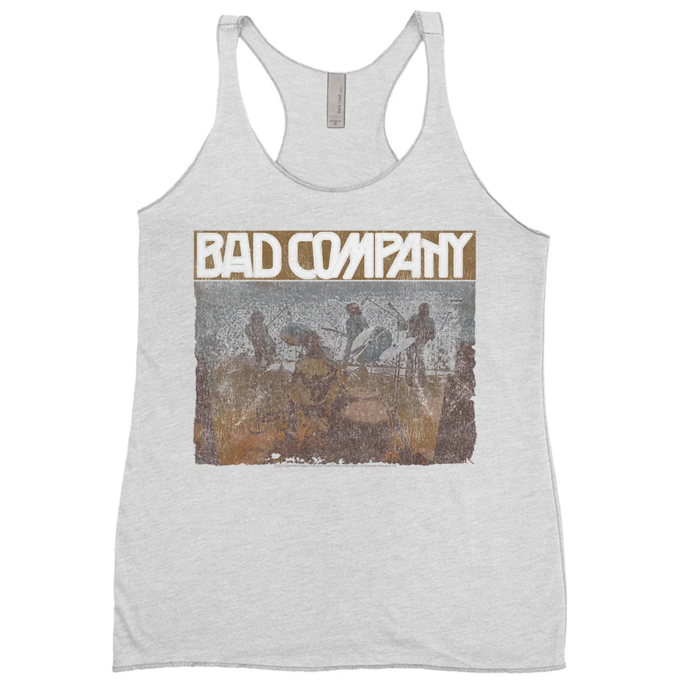 Bad Company Ladies' Tank Top | Swan Song Tour 2016 Distressed Bad Company Shirt