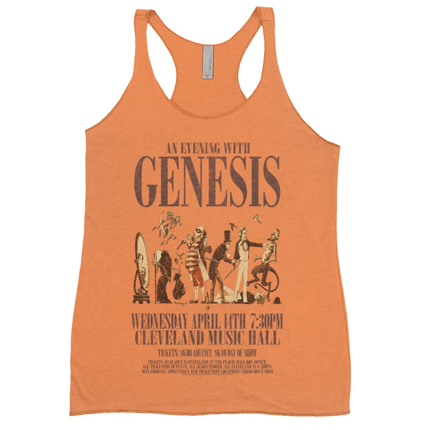 Genesis Ladies' Tank Top | Cleveland Music Hall Concert Genesis Shirt