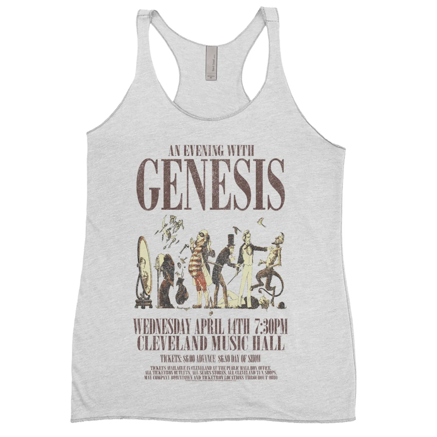 Genesis Ladies' Tank Top | Cleveland Music Hall Concert Genesis Shirt