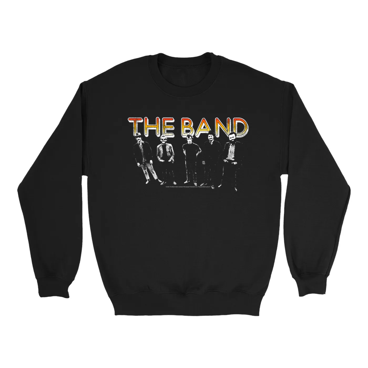 The Band Sweatshirt | Group Photo And Sunrise Logo Distressed (Merchbar Exclusive) The Band Sweatshirt