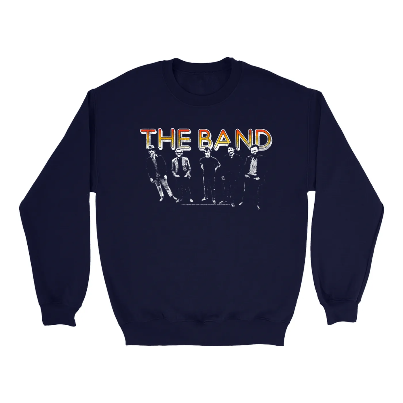 The Band Sweatshirt | Group Photo And Sunrise Logo Distressed (Merchbar Exclusive) The Band Sweatshirt