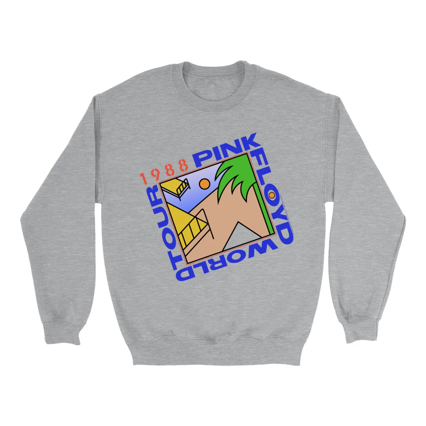 Pink Floyd Sweatshirt | Pink Floyd '88 World Tour Pink Floyd Sweatshirt (Merchbar Exclusive)