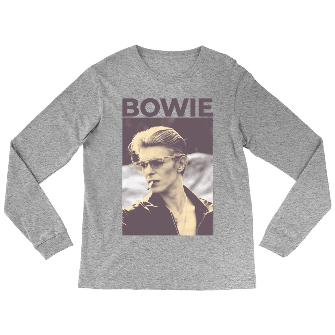 David Bowie Long Sleeve Shirt | The Man Who Fell To Earth Sepia Photo David Bowie Shirt