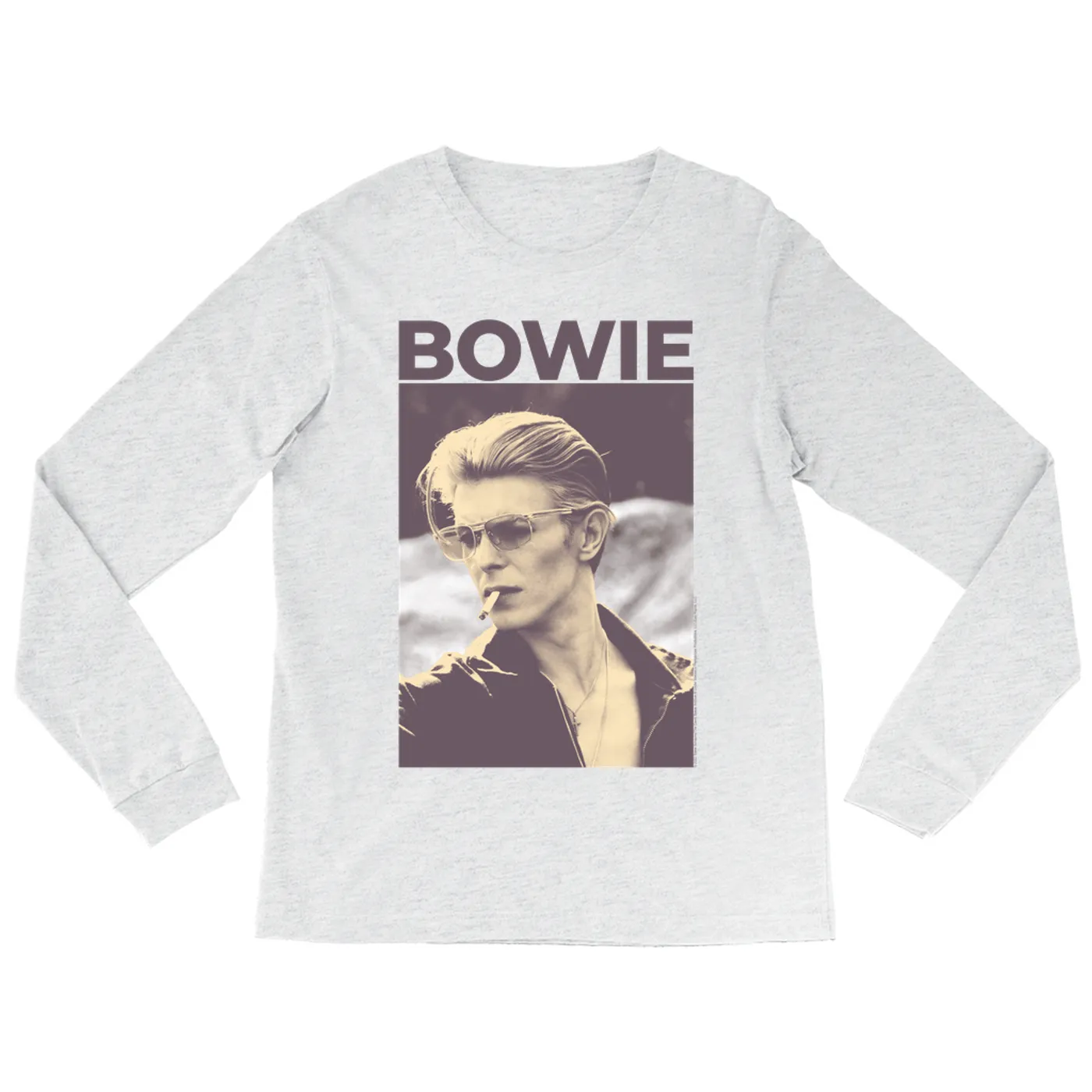 David Bowie Long Sleeve Shirt | The Man Who Fell To Earth Sepia Photo David Bowie Shirt