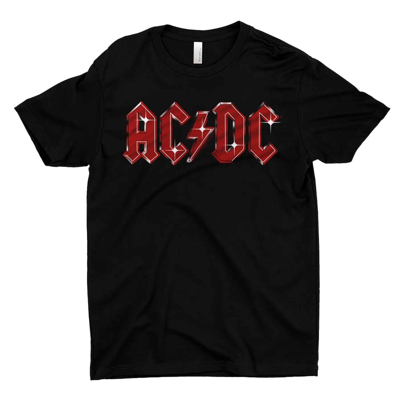 AC/DC T-Shirt | Sparkle Red Logo Distressed (Merchbar Exclusive) ACDC Shirt