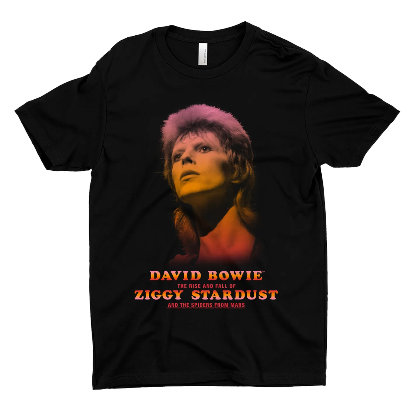 David Bowie T-Shirt | The Rise And Fall Of Ziggy Stardust And The Spiders From Mars Ombre Image (Merchbar Exclusive) David Bowie Shirt