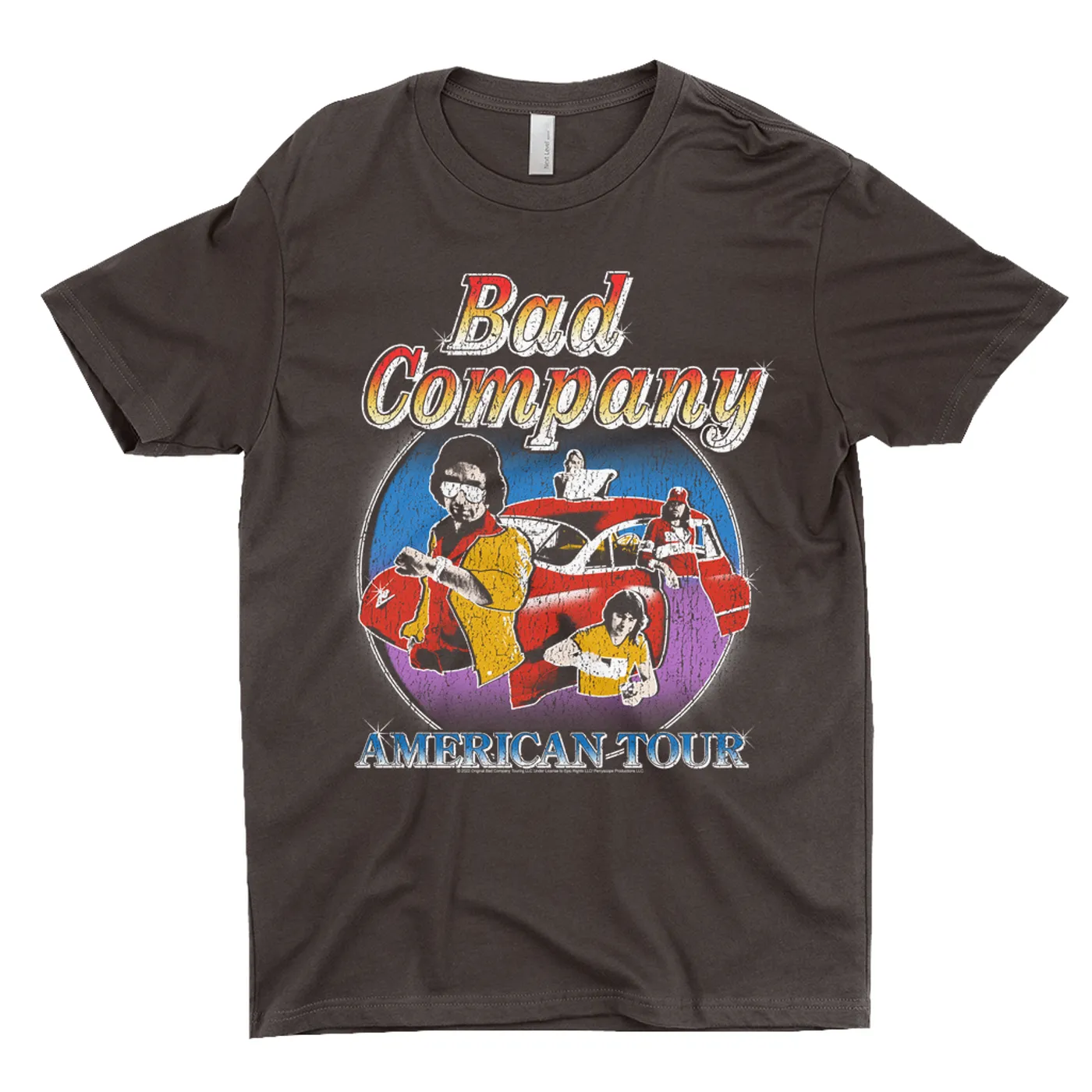 Bad Company T-Shirt | Crazy Circles American Tour Distressed Bad Company Shirt