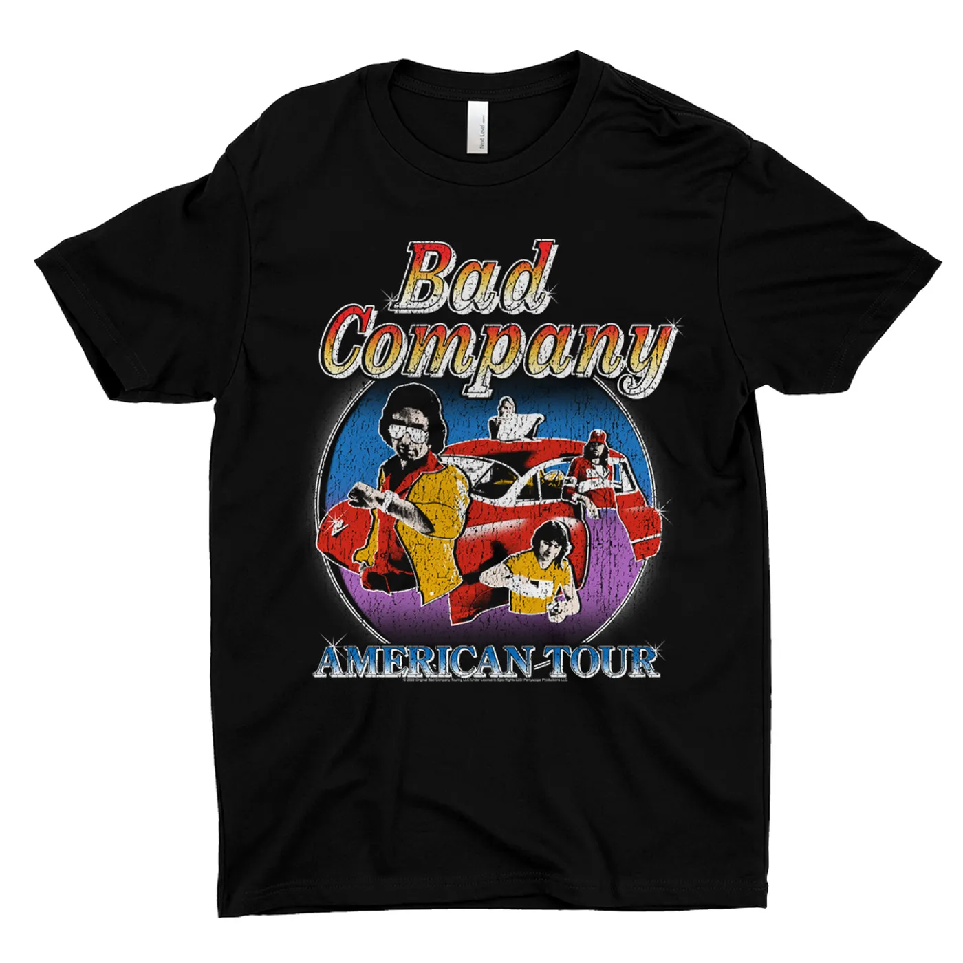 Bad Company T-Shirt | Crazy Circles American Tour Distressed Bad Company Shirt