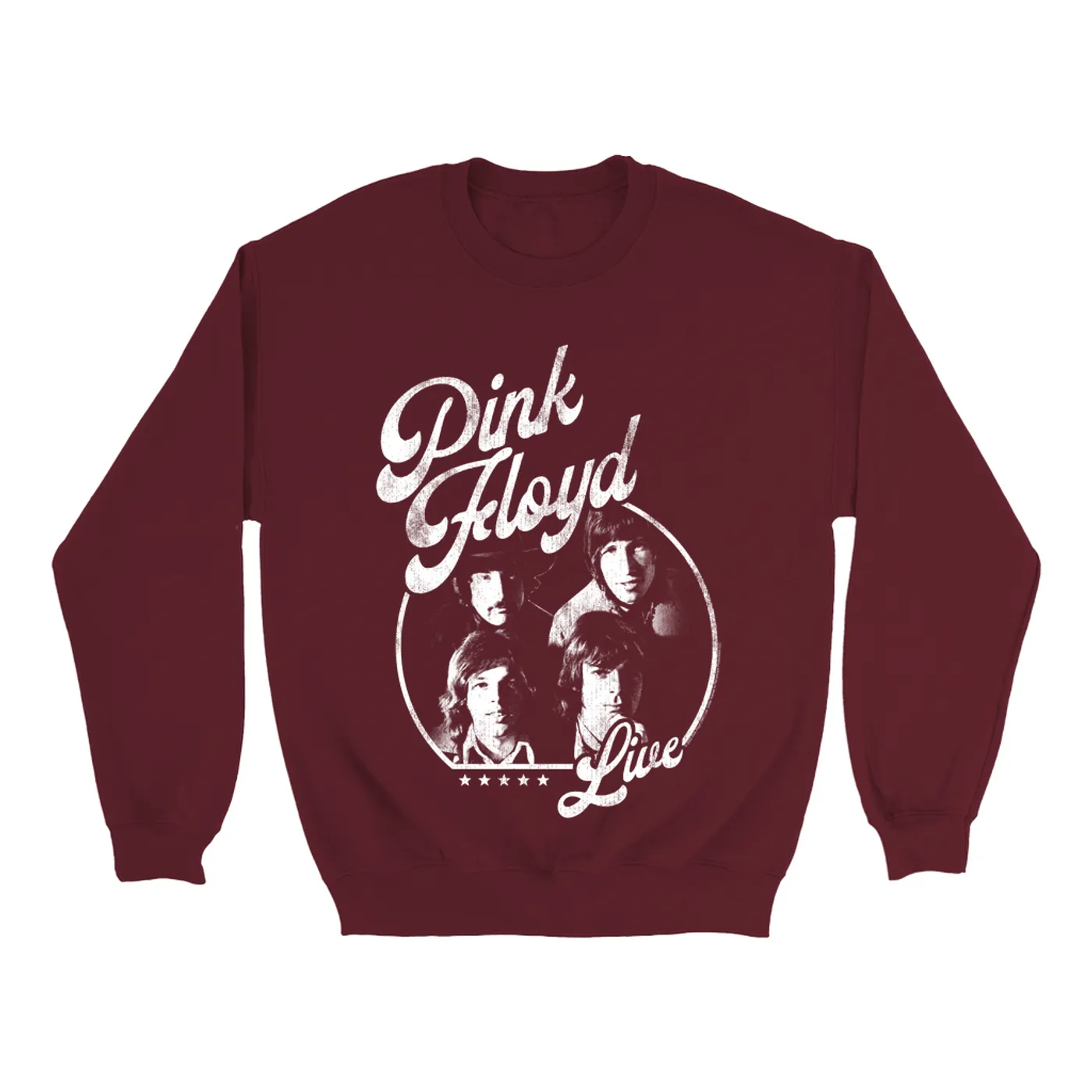 Pink Floyd Sweatshirt | Live In Concert Distressed (Merchbar Exclusive) Pink Floyd Sweatshirt