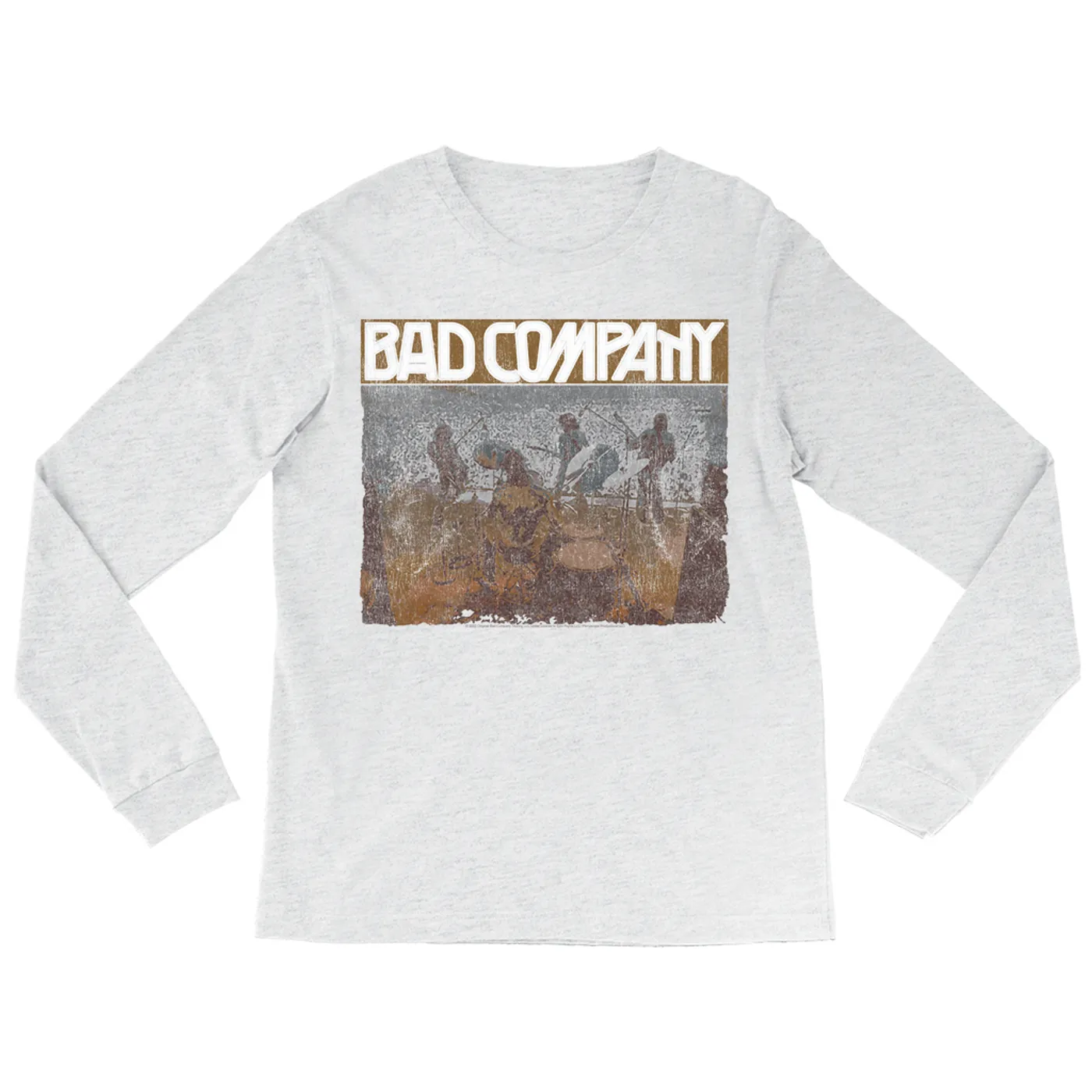 Bad Company Long Sleeve Shirt | Swan Song Tour 2016 Distressed Bad Company Shirt