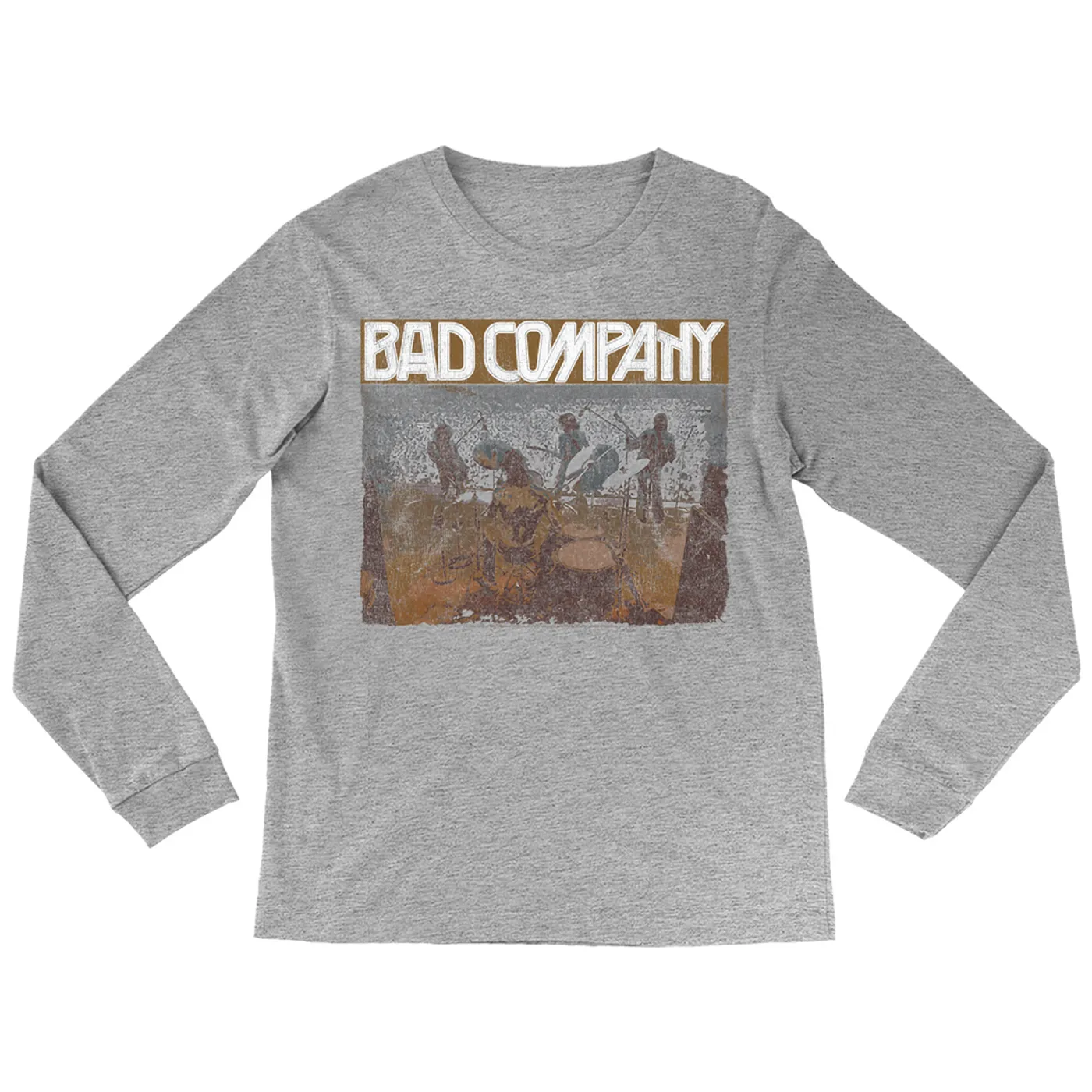 Bad Company Long Sleeve Shirt | Swan Song Tour 2016 Distressed Bad Company Shirt